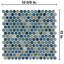 Carreau de mosaïque en porcelaine de 11,77 po x 12,5 / 8 po Hudson-62376030