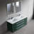 Dowell 60.9'' Rectangular Drop-In Double Bathroom Vanity Top with Overflow-74367427-74367428