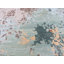 Tapis unique en laine noué à la main gris / bleu 9 pi 1 po x 11 pi 8 po Mahulena