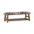 Rego Faux Cowhide Upholstered Storage Bench