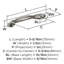 Poignée d'armoire de centre à centre en nickel satiné de 3-3 / 4 po (96 mm) Intertwine - paquet de 10-111778561-111778558