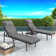Bourque Outdoor Chaise Lounge Chair Set With Adjustable Backrest Cushions Foldable Table Weather Resistant Patio Recliner For Garden Poolside Or Balcony