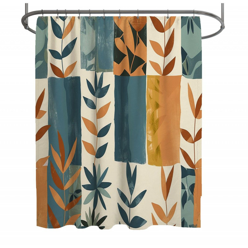 Pattern blocks Shower Curtain -  Decorative Bathroom Decor, 93"H x 70"W