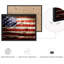 Drapeau des États-Unis, effet de bois rustique, carte du monde, impression sur toile, affiches, salle de bain, petit art mural-104789324-104789327