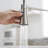 Commercial Kitchen Faucet With Brushed Nickel Pull Out Spray - Stable Performance Modern Sink Stream And Modes-2103600742
