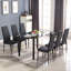 Althee Glass Top Metal Base Dining Table