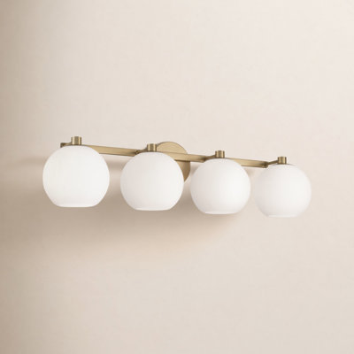 Ansley 4 Light Frosted Dimmable Vanity Light