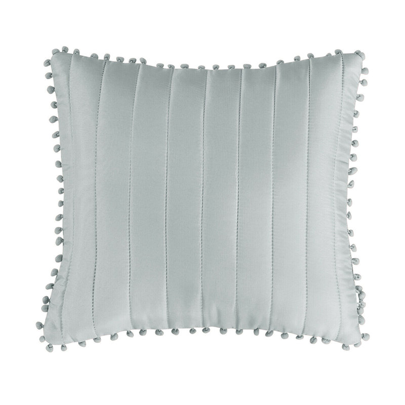 Lobel Indoor / Outdoor Striped Square Cushion Cover, Silver