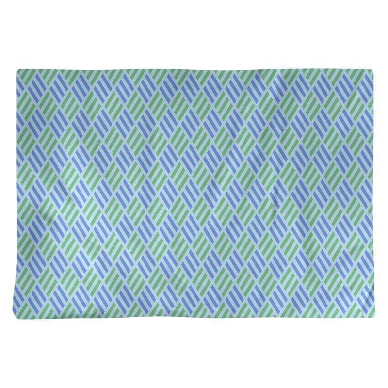 Récapitulatif à rayures en coton 18 po katelyn elizabeth, Bleu / Vert