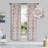  Modern Bohemian Leaves Pattern 100% Polyester Machine Washable Room Darkening Blackout Curtains-104011614-104310933