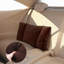 Coussin de soutien lombaire 3 sections 23,6 po x 11 po - Coussin de dossier en coton molletonné pour bureau, voiture, canapé et lit