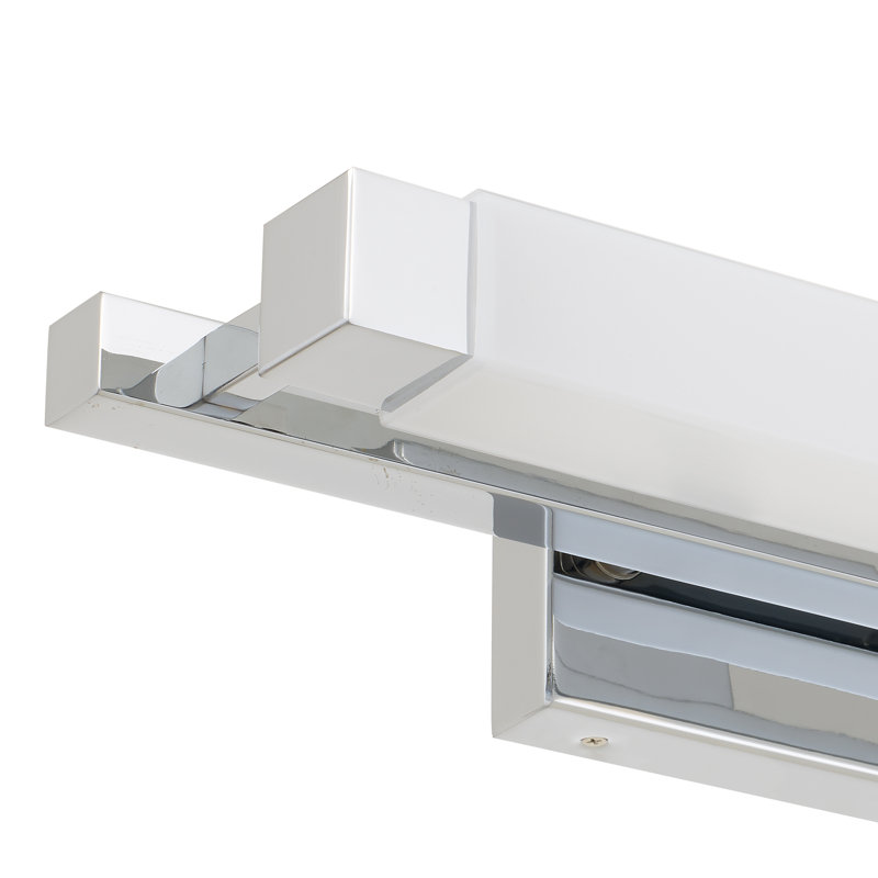 Barre d'éclairage intégrée pour meuble-lavabo à DEL, Chrome chrome, H 4,5 po x l 20 po x P 6,38 po