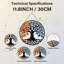 Panneau de vitrail 12 "H Tree Of Life-670268135