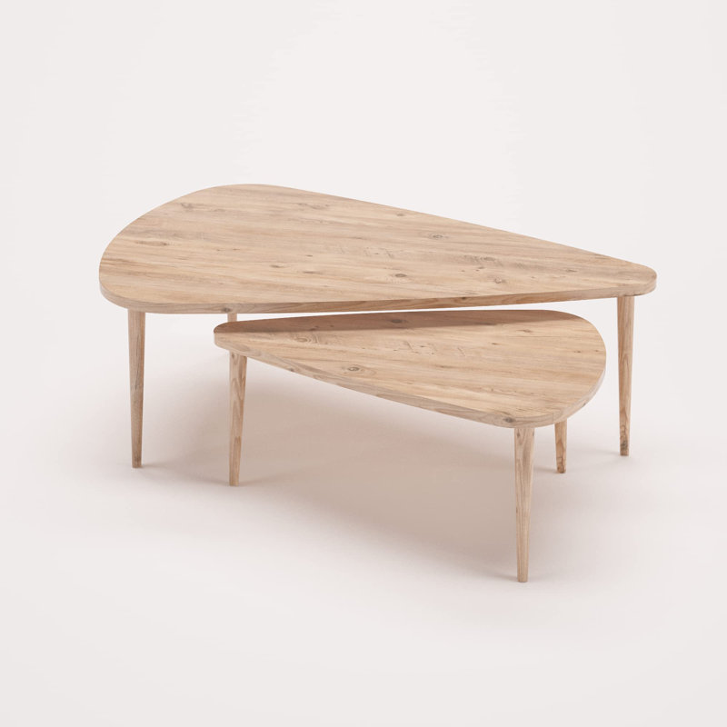 Ensemble de tables basses 2 pièces Dixielynn, Noyer