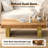 47.6" Farmhouse Solid Wood Coffee Table – Rectangular Rustic Accent Table-15011199