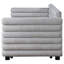 Lit de jour simple rembourré Boucle avec couchette gris-107381339