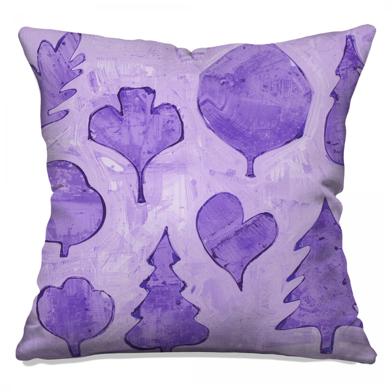 Coussins décoratifs mauves, 18 po x 18 po
