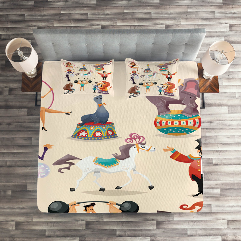 Polyester Coverlet, King Bedspread + 2 Shams