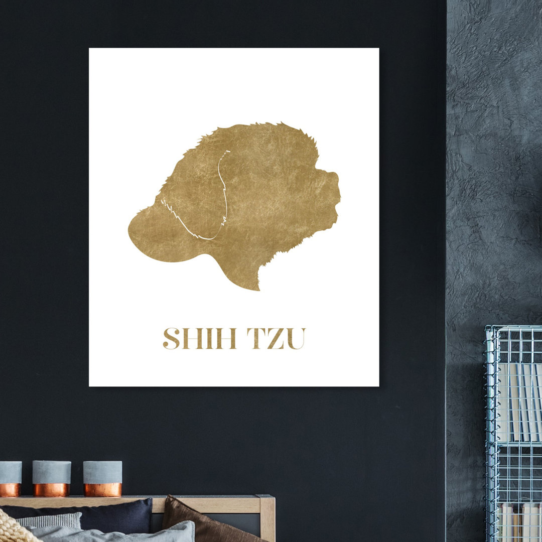 'Shih Tzu' Graphic Art on Wrapped Canvas