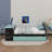 Full Size Wood Daybed With Trundle,Desk And USB-756361870