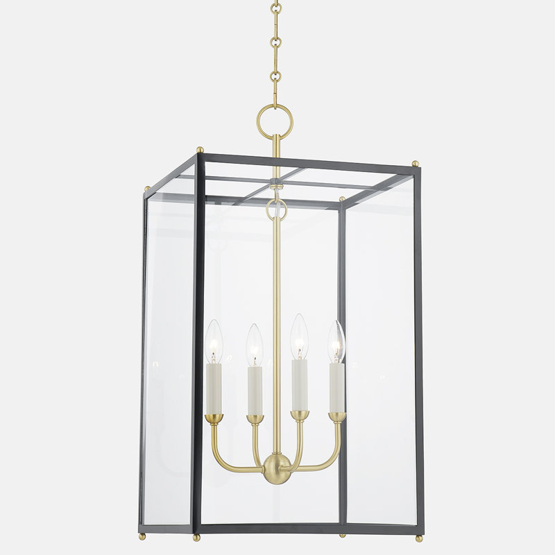 Chaselton 4 - Light Pendant, Clear Glass/Black