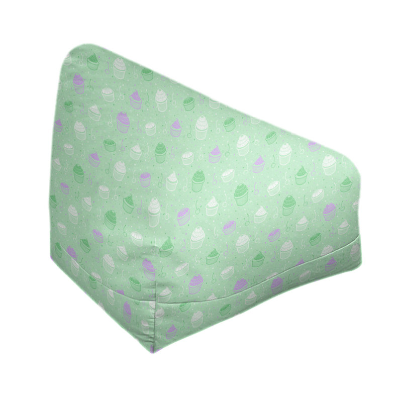 Petite chaise à sacs à billes & Leffel, H 120 po x l 2 po x P 60 po, Vert / Mauve, Pas de bourre