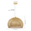 1 - Light Natural Drum Pendant