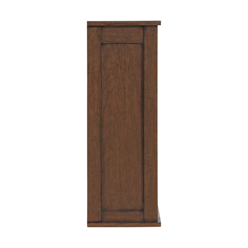 Through Lines Wall Mounted Bathroom Wall Cabinet, Brown