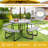 Nyahlee 4 - Person Patio Dining Set with Round Table-1383342983