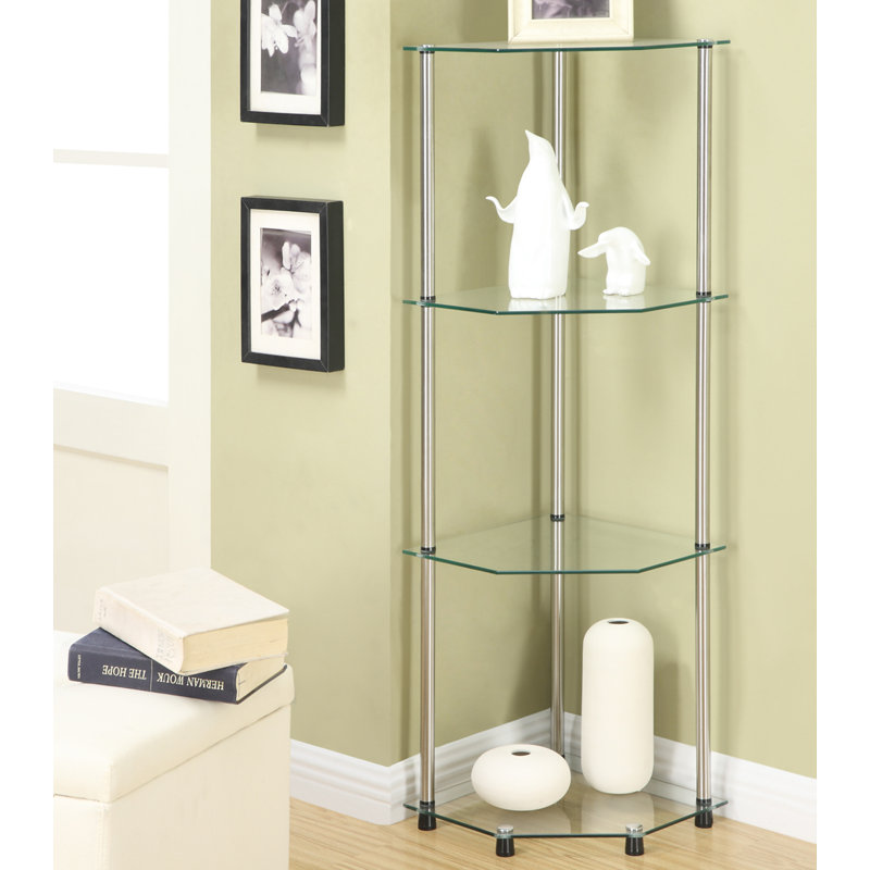 Corner, Clear/Stainless Steel