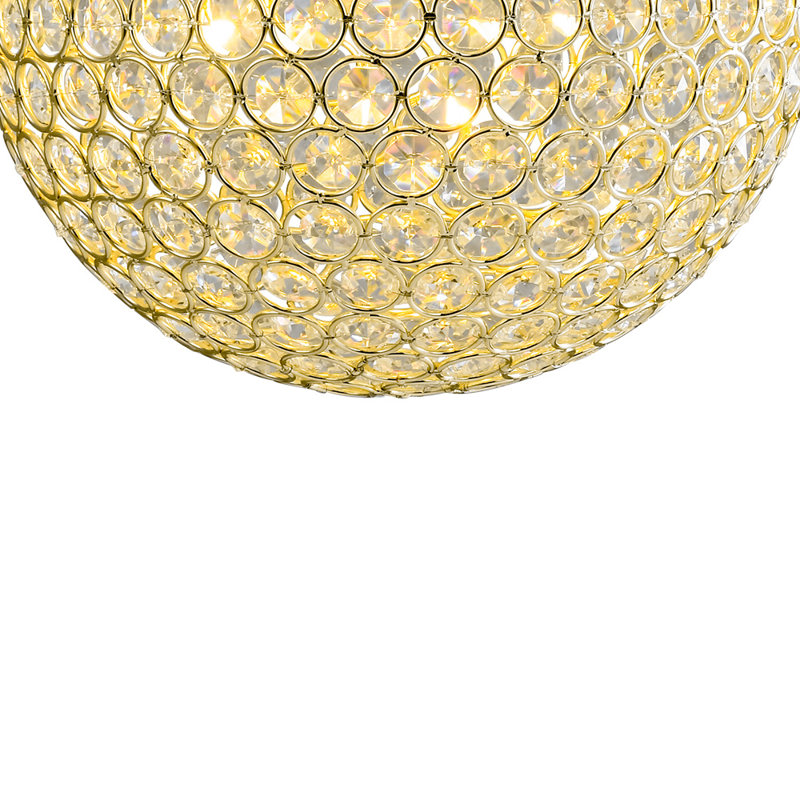 Luminaire suspendu moderne en cristal 1 lumière