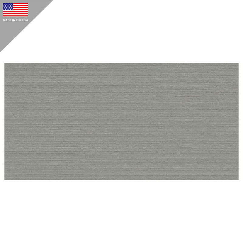 American Urban 24 in. x 48 in. Concrete Look Chiseled Porcelain Floor and Wall Tile (2 PCS, 16 Sq. Ft./Case), Gray
