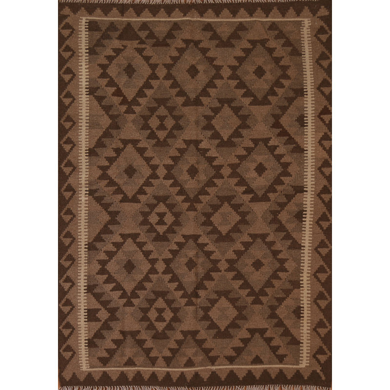 One-of-a-Kind 4'11'' X 6'7'' New Age Wool Area Rug in Brown