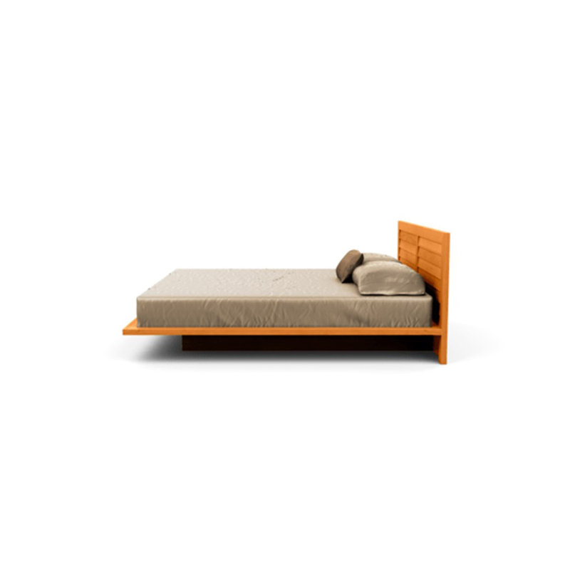 Lit plateforme Moduluxe, Très grand, Cerisier naturel