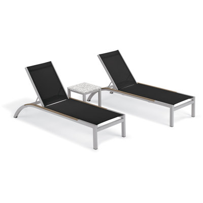 Argento and Travira Outdoor Chaise Lounge