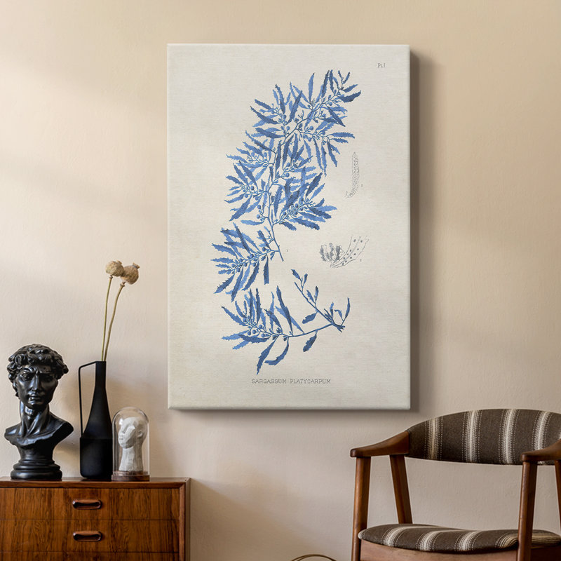 Blue Marine Algae III - galerie sur mesure, H 18 po x l 12 po