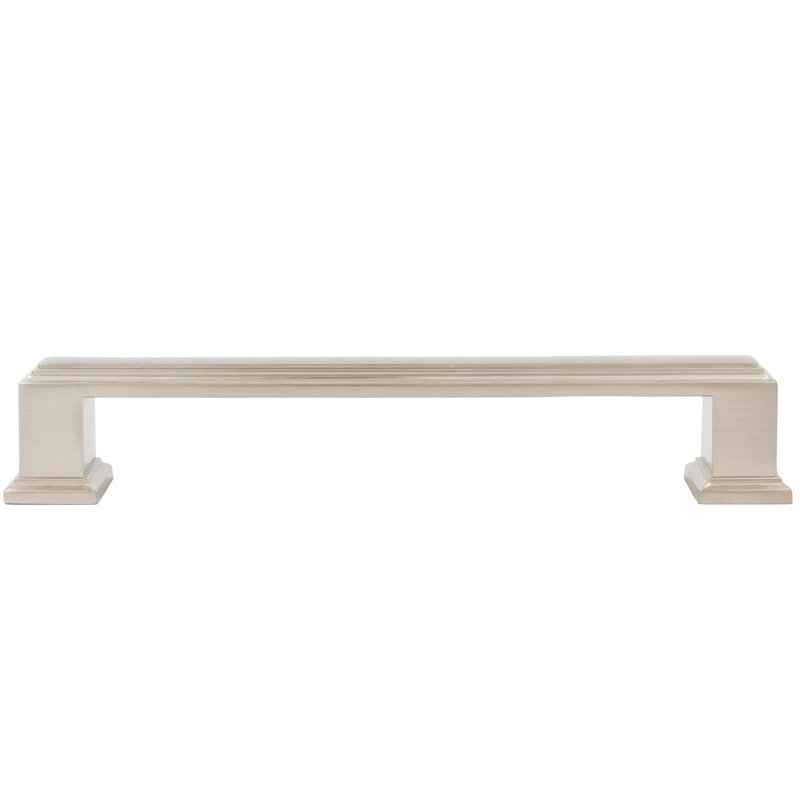 Metropolis Cabinet 5.05" Bar Pull, Satin Nickel