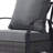 Charron 3 Pieces Set Metal Outdoor Patio Furniture Swivel Chairs Set with Cushions and End table and Wicker Decor-1546051997
