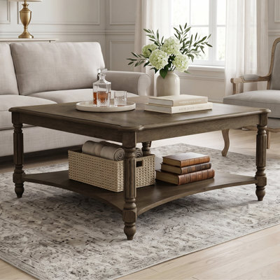 Locke Solid Wood Square Coffee Table