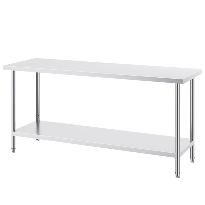 Table de préparation en acier inoxydable
