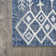 Wiese Bohemian Geometric Blue/Ivory Indoor/Outdoor Rug