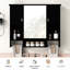 Armoire à miroir moderne 35 po x 28 po - Rehaussez l'apparence de votre salle de bain conçue pour résister à une utilisation intensive-914236364