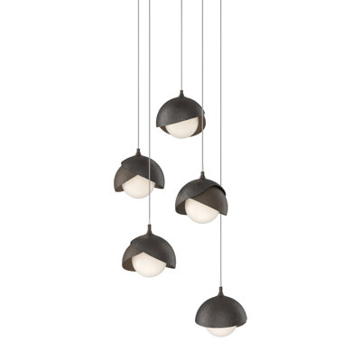 Luminaire suspendu géométrique à 5 lumières Brooklyn