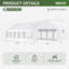 20 pi L 40 pi. Pergola tente D Party-126561897
