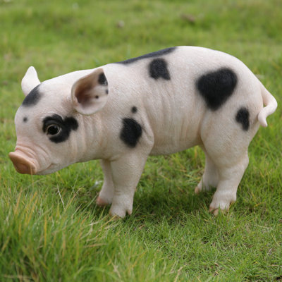Statue bébé cochon debout