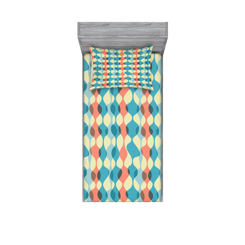 Microfiber Sheet Set, Twin Sheet Set with Fitted Sheet