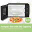 Living And Home 44cm 20m³ L 700W - Watt Smart External Countertop Microwave with Sensor Cooking and Air Frying Capability-97966962