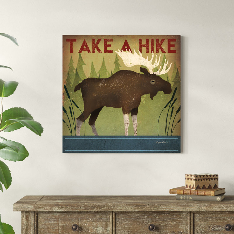 Take A Hike Moose, H 30 po x l 30 po x P 1,25 po