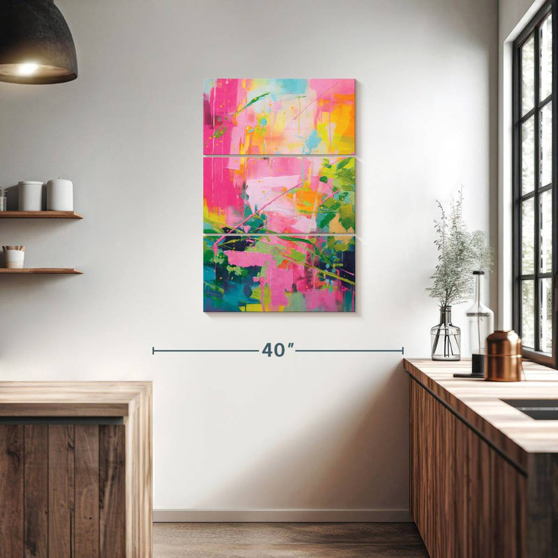 Avery Abstract Vibrant Hues, 38" H x 24" W