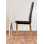 Eubanks Faux Leather Modern Tall Back Dining Chairs with Metal Legs & Diamond Stitching-1902841194-1969960194-1969960207